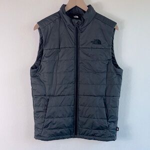 The North Face Men's Bombay Dark Grey Zip Lightweight Puffer Vest Sz S